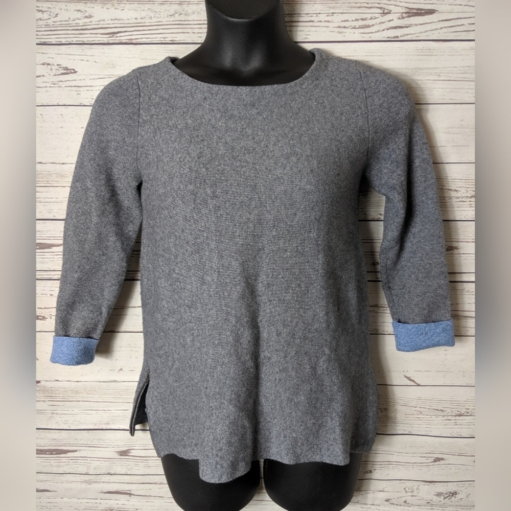 Nanette Lepore S Gray Wool Blend Sweater